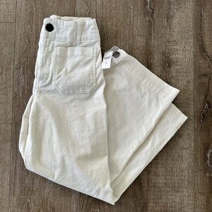 NWT Anthropologie Maeve Colette Corduroy Crop Wide-leg Pants